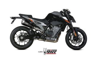 Mivv Εξάτμιση Τελικό Delta Race Black S.Steel/Carbon End KTM 790/890 Duke 2018 - 2024*