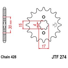 Γραναζι εμπρος 274.13/273.13 Honda Astrea/Supra 13Δ PBR - (10100-423)