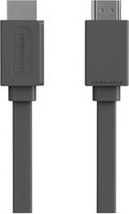 Allocacoc Καλώδιο HDMI με πλακέ γκρι καλώδιο αρσενικό σε αρσενικό v2 5m