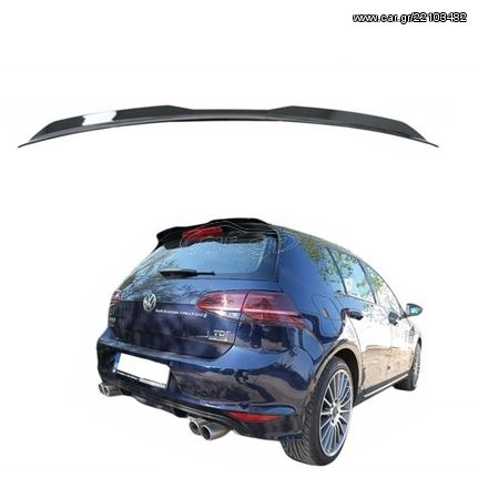 Αεροτομή Οροφής Πρόσθετο Για Vw Golf VII 7 & 7,5 12-20 Για Standard Έκδοση Piano Black Από Abs Πλαστικό