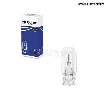 Λάμπα Αλογόνου T10 W3W 12V E2.1x9.5D Neolux By Osram N504 1 Τεμάχιο