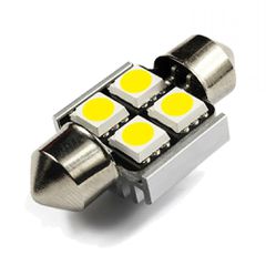 LED Σωληνωτό 36mm CANBUS Λευκό φως 12V Κωδικός XF240....SOUNDSTREET.....