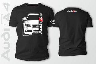 Μπλουζάκι T-Shirt Audi A4 B8 100% βαμβακερά σε διάφορα χρώματα .