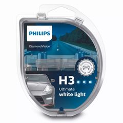PHILIPS H3 12V 55W DIAMOND VISION 5000k 12336DVS2 2τμχ