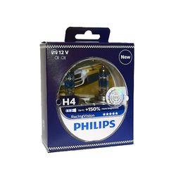 PHILIPS Η4 RACING VISION 150+ ΠΕΡΙΣΣΟΤΕΡΟ ΦΩΣ ΣΕΤ 2τμχ. 12342RVS2