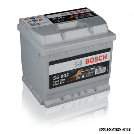 ΜΠΑΤΑΡΙΑ BOSCH S5002 54AH 530AEN - 2 ΧΡΟΝΙΑ ΓΡΑΠΤΗ ΕΓΓΥΗΣΗ-DELIVERY + ΤΟΠΟΘΕΤΗΣΗ ΣΕ ΟΛΗ ΤΗ ΘΕΣΣΑΛΟΝΙΚΗ