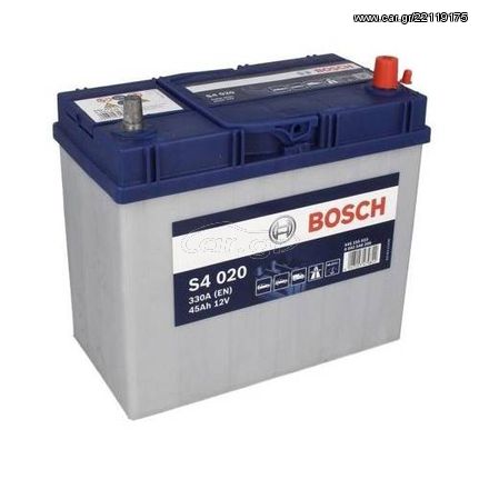 ΜΠΑΤΑΡΙΑ BOSCH S4020 45AH 330AEN - 2 ΧΡΟΝΙΑ ΓΡΑΠΤΗ ΕΓΓΥΗΣΗ-DELIVERY + ΤΟΠΟΘΕΤΗΣΗ ΣΕ ΟΛΗ ΤΗ ΘΕΣΣΑΛΟΝΙΚΗ