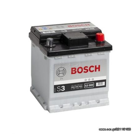 ΜΠΑΤΑΡΙΑ BOSCH S3000 40AH 340AEN - 2 ΧΡΟΝΙΑ ΓΡΑΠΤΗ ΕΓΓΥΗΣΗ-DELIVERY + ΤΟΠΟΘΕΤΗΣΗ ΣΕ ΟΛΗ ΤΗ ΘΕΣΣΑΛΟΝΙΚΗ