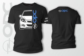 Μπλουζάκι T-Shirt Opel Corsa D Opc 100% βαμβακερά σε διάφορα χρώματα .