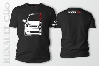 Μπλουζάκι T-Shirt Renault Clio 100% βαμβακερά σε διάφορα χρώματα .
