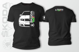 Μπλουζάκι T-Shirt Skoda Fabia VRS 100% βαμβακερά σε διάφορα χρώματα .