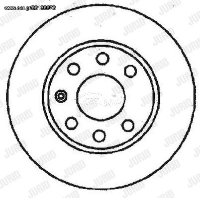 ΔΙΣΚΟΠΛΑΚΑ OPEL ASTRA F-CORSA ΕΜΠΡΟΣ - 561158B