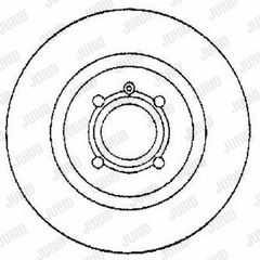 ΔΙΣΚΟΠΛΑΚΑ SEAT CORDOBA - VW GOLF ΕΜΠΡΟΣ 280Χ22 - 561608B