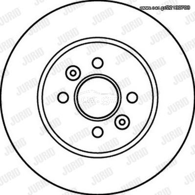 ΔΙΣΚΟΠΛΑΚΑ RENAULT KANGOO Ι 4Χ4 ΠΙΣΩ 280Χ12 - 562201B