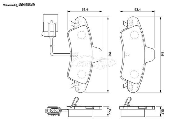 ΤΑΚΑΚΙΑ FORD MONDEO ΙΙ ΠΙΣΩ 15.8ΜΜ - 0986424745