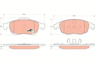 ΤΑΚΑΚΙΑ CITROEN C4 PICASSO ΕΜΠΡΟΣ - GDB1690