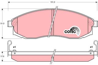 ΤΑΚΑΚΙΑ NISSAN ΜΑΧΙΜΑ QX-ΜΑΧΙΜΑ ΕΜ 17ΜΜ - GDB3124