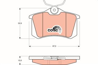 ΤΑΚΑΚΙΑ CITROEN C4 RENAULT MEGANE ΙΙ ΠΙΣΩ - GDB823