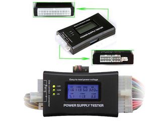 Ελεγκτής Τροφοδοτικών Υπολογιστή, LCD 20/24 Pin 4 PSU ATX BTX ITX SATA HDD Power Supply Tester (OEM)