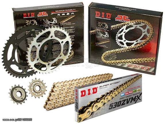ΑΛΥΣΙΔΑ ΓΡΑΝΑΖΙΑ ΣΕΤ HONDA CBR 1000RR 2006-2007 DID-JT X-RING (ZVM-X) ΧΡΥΣΗ