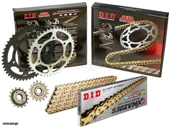 ΑΛΥΣΙΔΑ ΓΡΑΝΑΖΙΑ ΣΕΤ HONDA CBR 1000RR 2008-2016 DID-JT X-RING (ZVM-X) ΧΡΥΣΗ