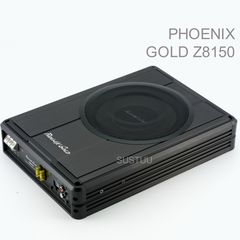 Phoenix Gold Z8150 8" Slim Active Underseat Subwoofer with Remote Bass Control