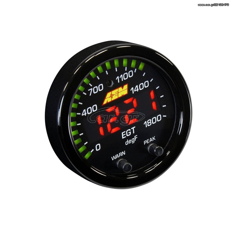 AEM X-SERIES EGT GAUGE 0-1800F/0-1000C  30-0305