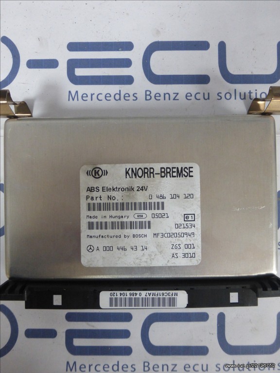 MERCEDES-BENZ ACTROS EΓΚΕΦΑΛΟΣ ECU ABS A 0004464314
