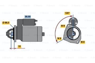 Μιζα Ανακ.  Bosch P/205-CITROEN BX- (0986010268090)