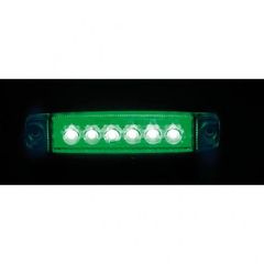 ΦΩΣ ΟΓΚΟΥ 6LED ΠΡΑΣΙΝΟ 12/24V 96mm ΑΔΙΑΒΡΟΧΟ -thumb-1