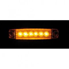 ΦΩΣ ΟΓΚΟΥ 6LED ΠΟΡΤΟΚΑΛΙ 12/24V 96mm ΑΔΙΑΒΡΟΧΟ-thumb-1