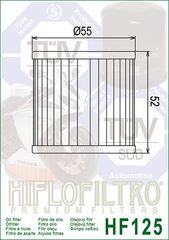 ΦΙΛΤΡΟ ΛΑΔΙΟΥ HIFLOFILTRO HF125