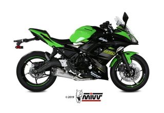 Mivv Ολόσωμη Εξάτμιση Delta Race S.Steel/Carbon End Kawasaki Ninja 650 2017 - 2023*