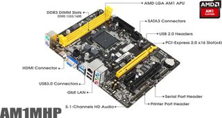 Biostar AM1MHP Socket AM1 AMD Motherboard
