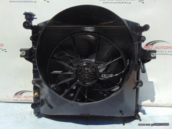 Ψυγείο  Κομπλέ  JEEP GRAND CHEROKEE (WJ) (1999-2005) 4000cc    νερού, aircondition, βεντιλατέρ μονό σε πλαίσιο