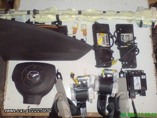 Σέτ κομπλέ αερόσακοι Mazda 2 2002-2007.