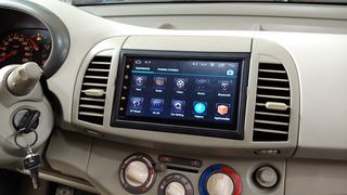 Nissan Micra k12 οθονη Target Acoustics Android  Gps Igo- sygic dousissound