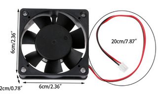 60 x 60 x 20 mm 12V Ανεμιστηράκι - wx6020ms model