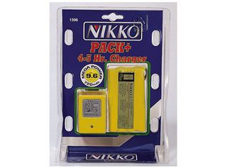 Nikko 9.6V 650mAh battery pack with charger (1396)