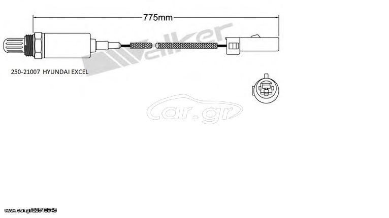 ΑΙΣΘΗΤΗΡΑΣ ΛΑΜΔΑ HYUNDAI EXCEL 90-  ΚΑΡΑΛΟΙΖΟΣ exhaust 