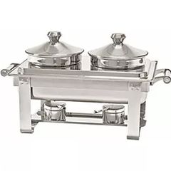 Chafing Dish με 2 Λεκανάκια με Καπάκι Inox 64x35x36 Ventus VE352 + ΔΩΡΟ ΓΑΝΤΙΑ ΕΡΓΑΣΙΑΣ