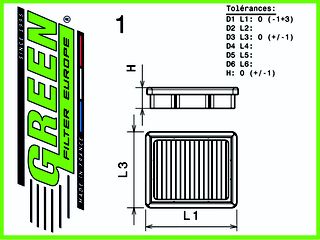 Φίλτρο Αέρος GREEN Κωδ.: P452180 (FORD) | Pancarshop