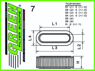 Φίλτρο Αέρος GREEN Κωδ.: R088564 | Pancarshop