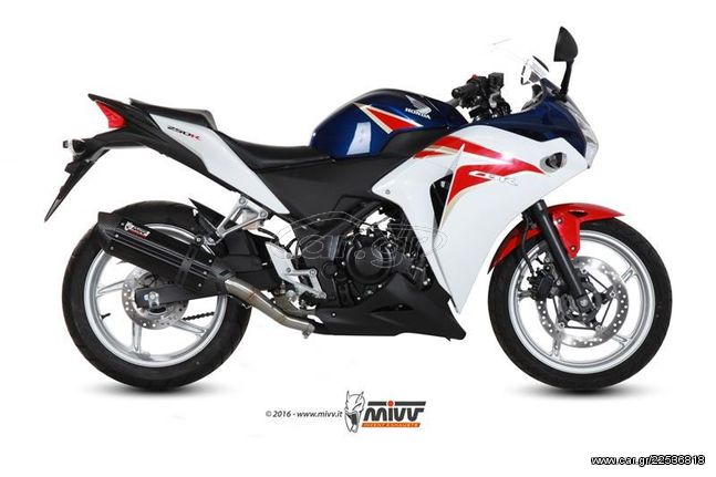 Mivv Εξάτμιση Τελικό Suono Black S.Steel/Carbon End Honda CBR 250 2011 - 2020*
