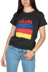 Thinking Mu organic cotton t-shirt Vegans μαύρο Γυναικείο - wts00085