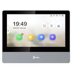 IP μόνιτορ θυροτηλεόρασης 7" έγχρωμη οθόνη αφής DS-KH8350-WTE1