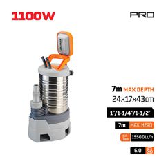 NP1100 Αντλία Ακάθαρτων INOX 900W - ΑΝΤΛΙΕΣ ΑΚΑΘΑΡΤΩΝ - NAKAYAMA (#019954)