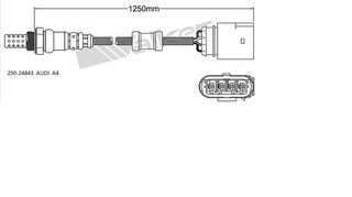 Αισθητήρας λάμδα AUDI A4  97-