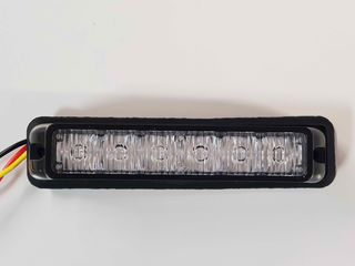  Φώτα Strobo 6 LED, 12-24V κόκκινο, μπλε και πορτοκαλί [Τιμή με ΦΠΑ]