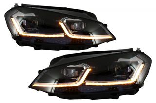 φαναρια LED Headlights suitable for VW Golf 7 VII (2012-2017) Facelift G7.5 GTI Look with Sequential Dynamic Turning Lights  WWW.EAUTOSHOP.GR